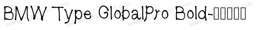 BMW Type GlobalPro Bold字体转换